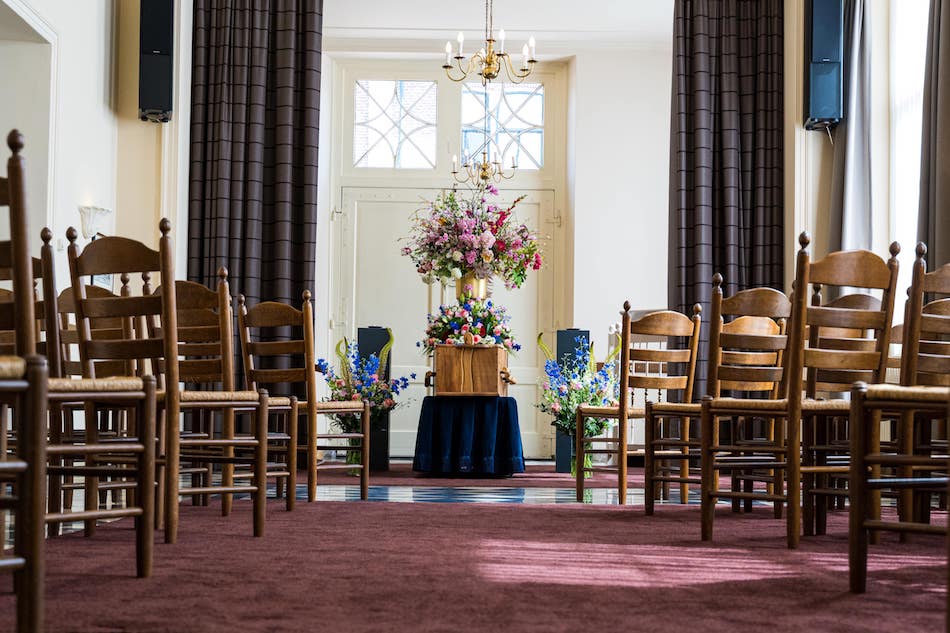 Opstelling Dienst Uitvaart Aula Het Richtershuis