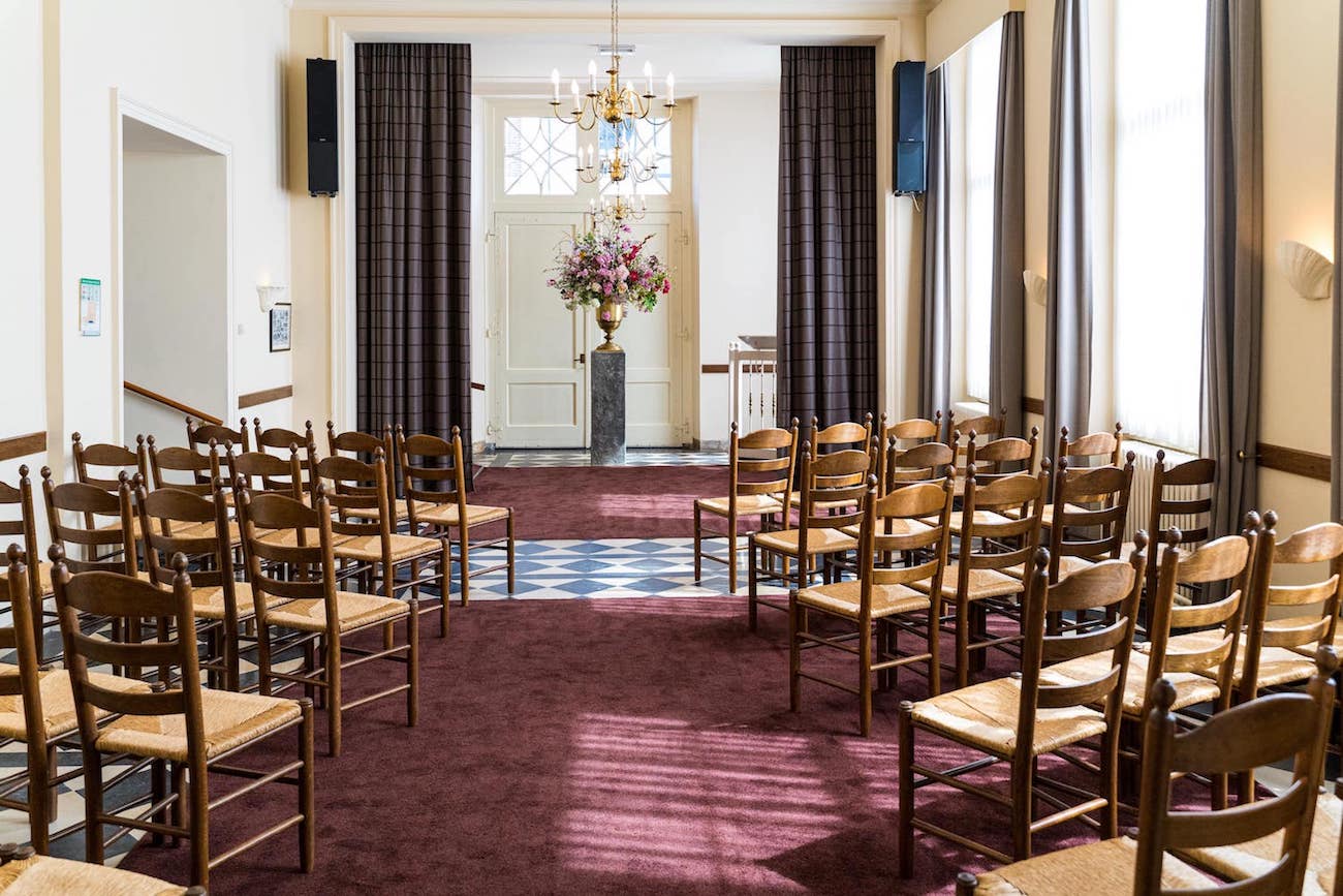 Opstelling Uitvaartdienst Aula Het Richtershuis